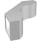 Ekena Millwork 5-in. W x 14-in. D x 18-in. H Stanfield Architectural Grade PVC Knee Brace BRCP05X14X18STA - alternate 3